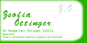zsofia ottinger business card